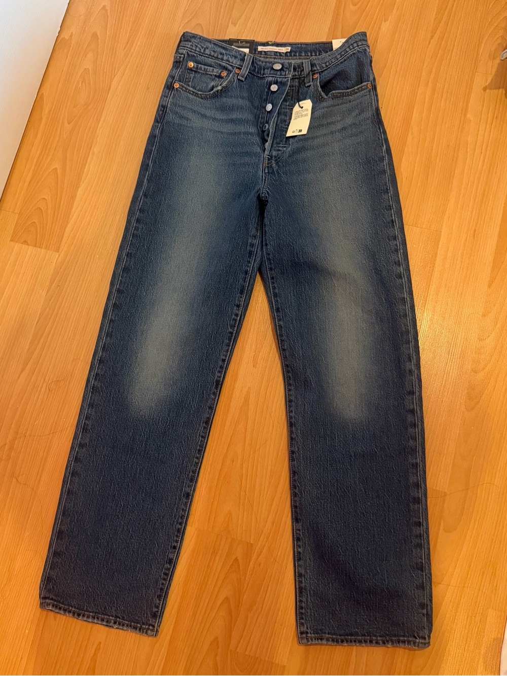 Levi's womens Ribcage Straight Ankle medium wash Straight Jeans 28 x 31